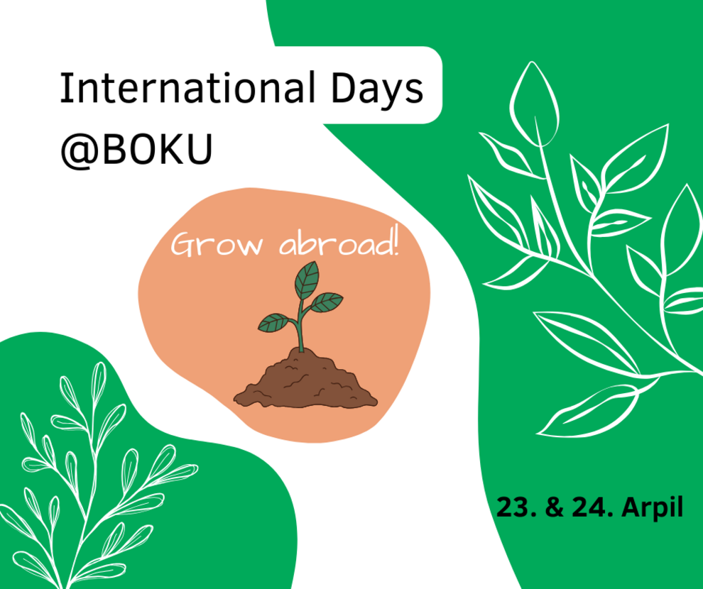 Das Motto der Internationalen Tage ist "Grow abroad!"