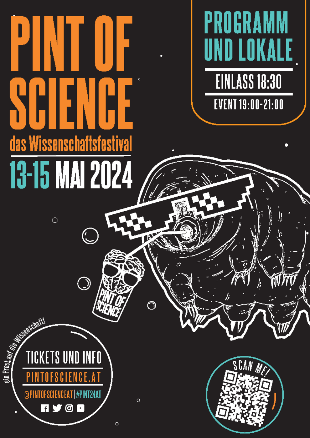 Barrierefreiheit) Pint of Science das Wissenschaftsfestival: 13-15 Mai 2024 Tickets und Info unter pintofscience.at  