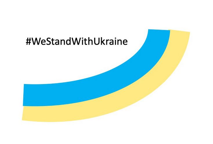 we stand with ukraine logo